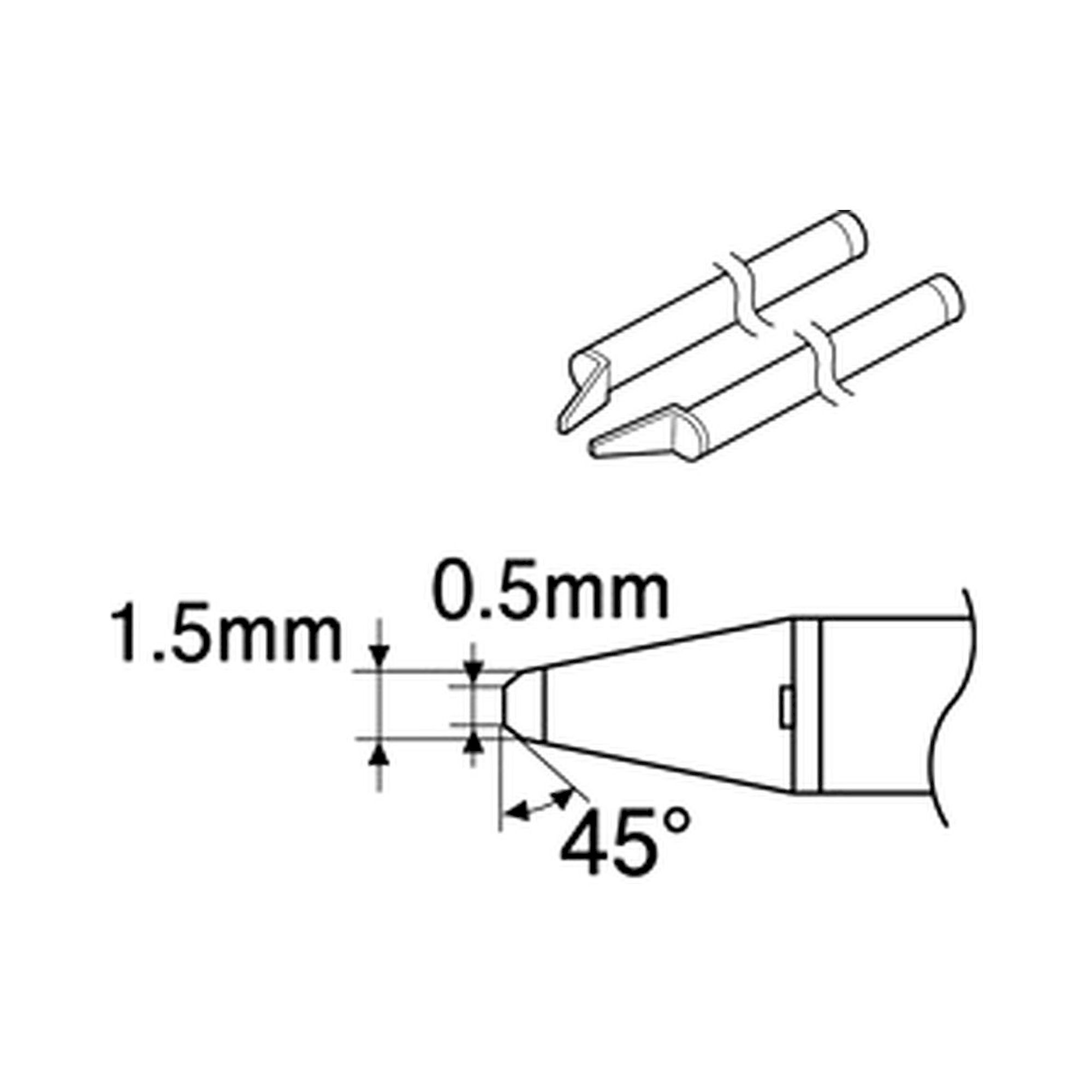 Hakko A1388. Soldering tip 0.5C