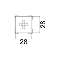 Hakko A1475. Soldering tip BGA Size 27 x 27