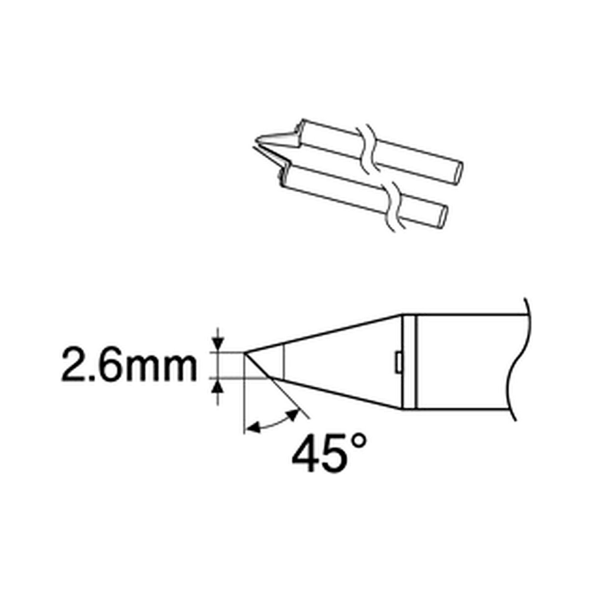 Hakko A1576. Soldering tip 2.6C