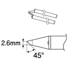 Hakko A1576. Soldering tip 2.6C