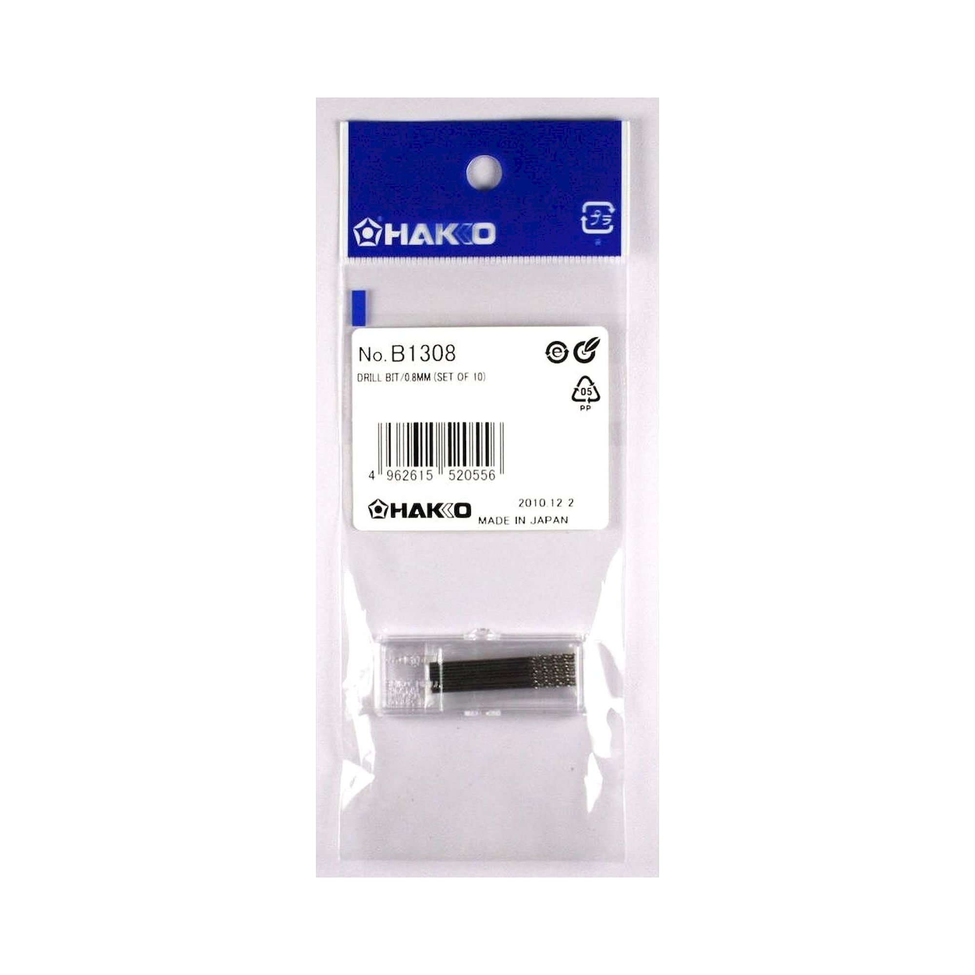 Hakko B1308. Drill (nozzle Φ0.8mm, qty 10)