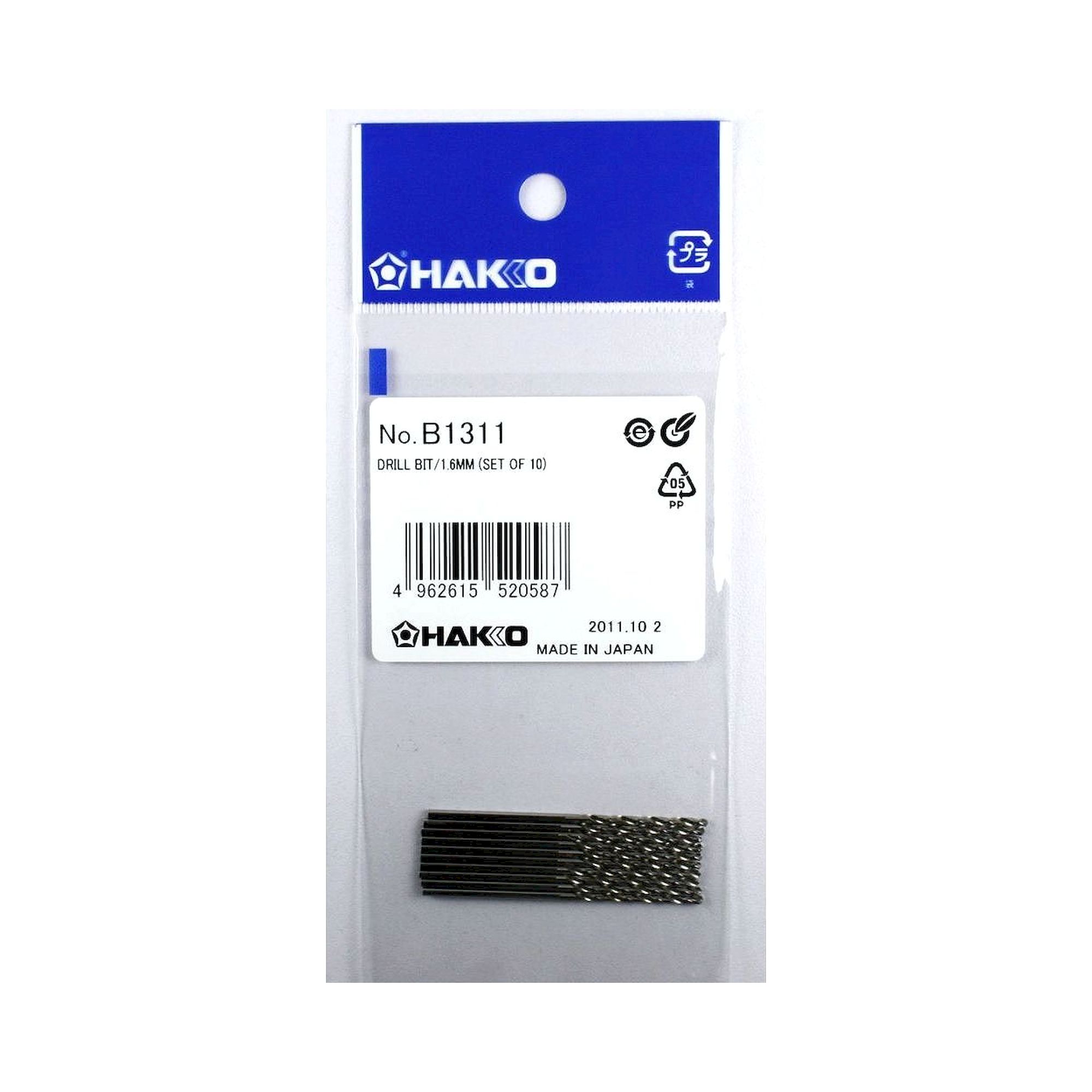 Hakko B1311. Drill (nozzle Φ1.6mm, qty 10)