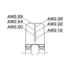 Hakko G4-1602. Soldering tip Wire Stripper Blade AWG 18 to 28