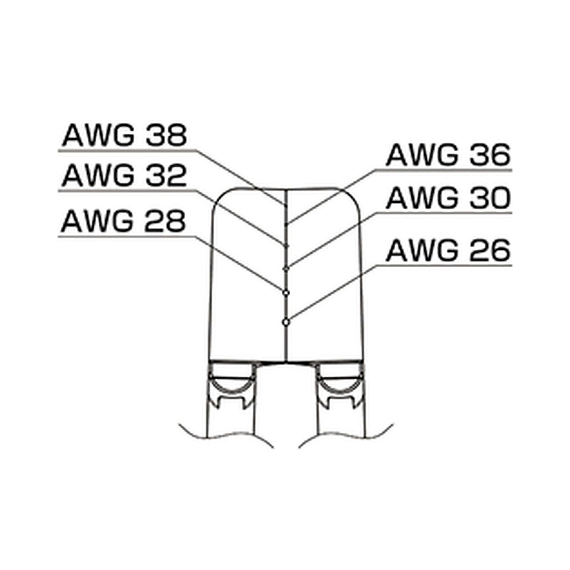 Hakko G4-1603. Soldering tip Wire Stripper Blade AWG 26 to 38