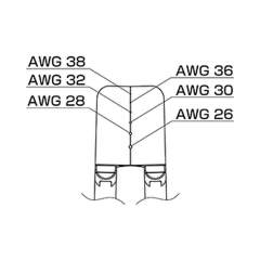Hakko G4-1603. Soldering tip Wire Stripper Blade AWG 26 to 38