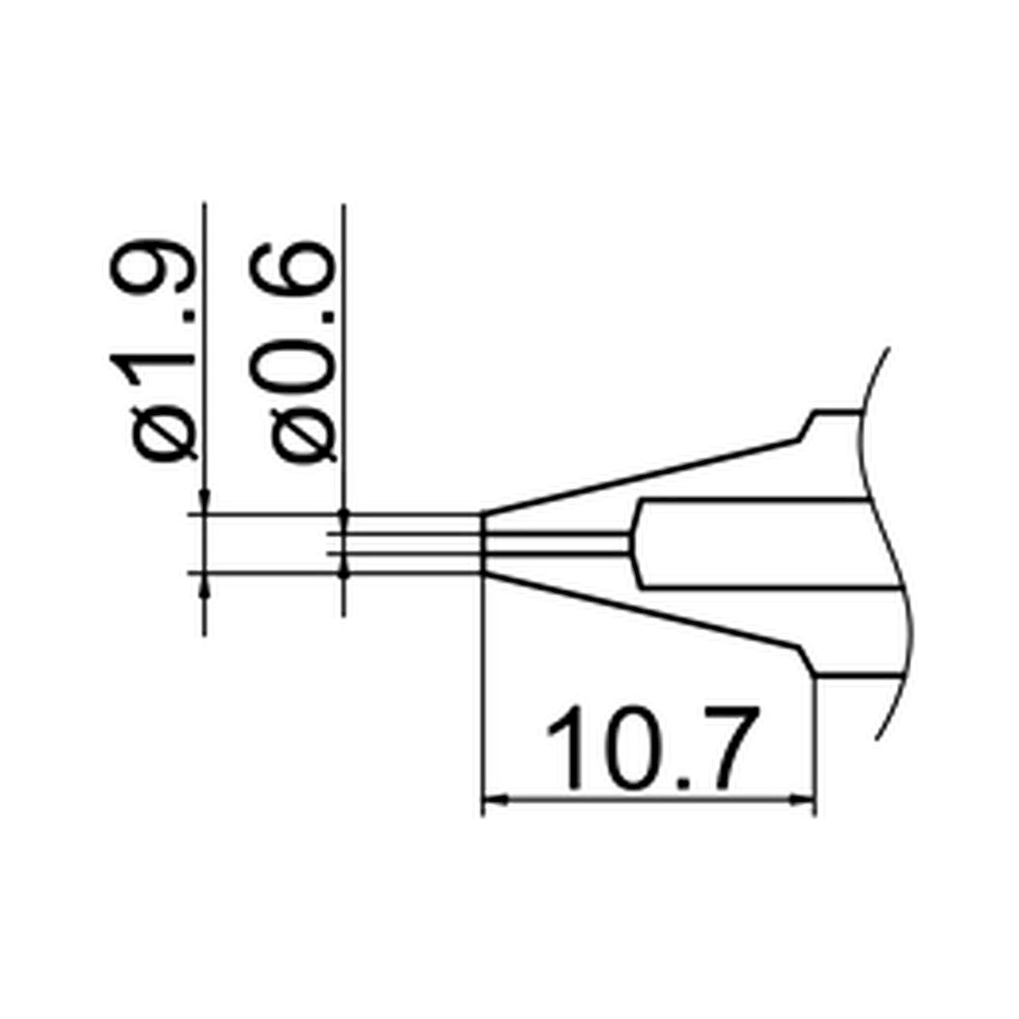Hakko N3-06. Soldering tip Nozzle Size Φ0.6