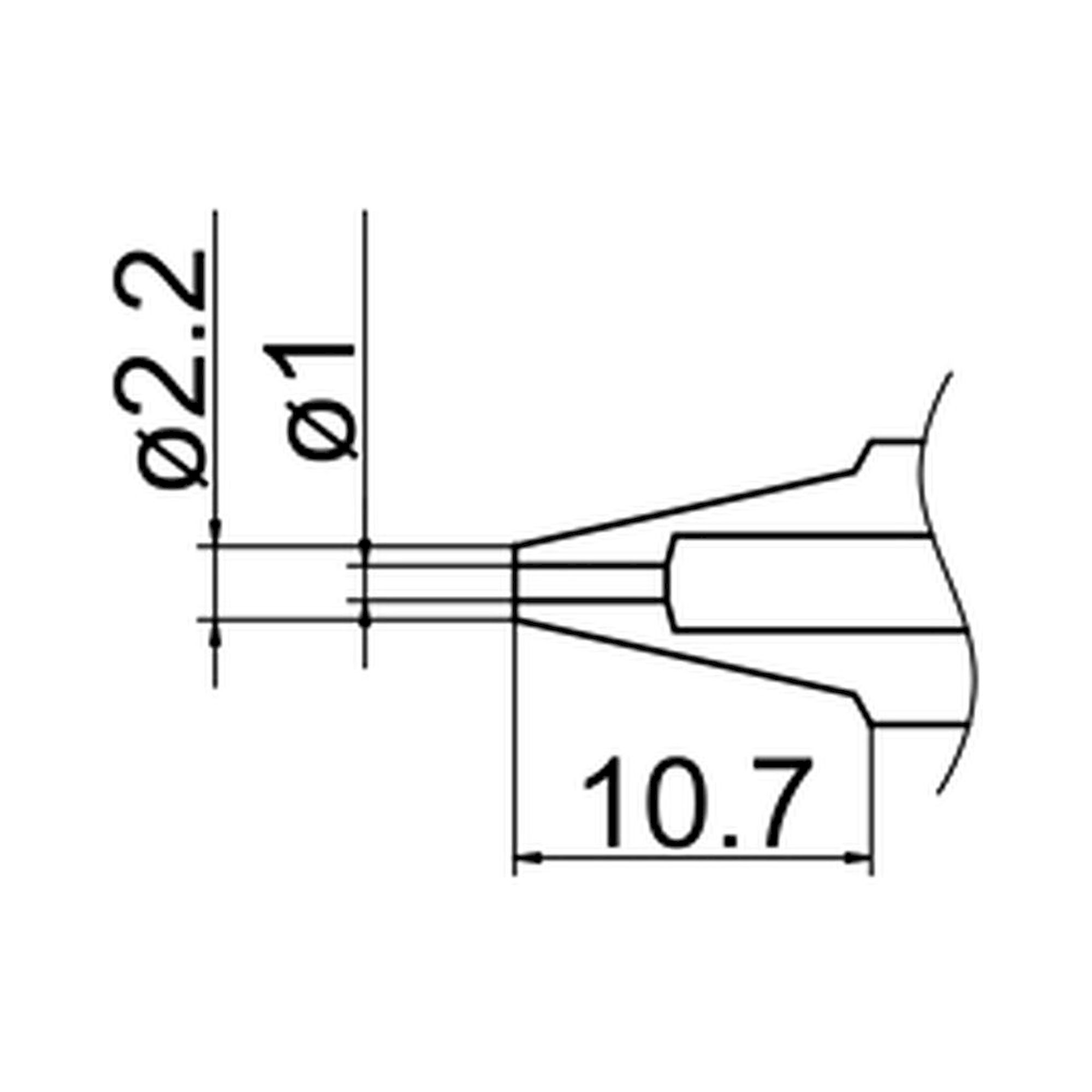 Hakko N3-10. Soldering tip Nozzle Size Φ1.0
