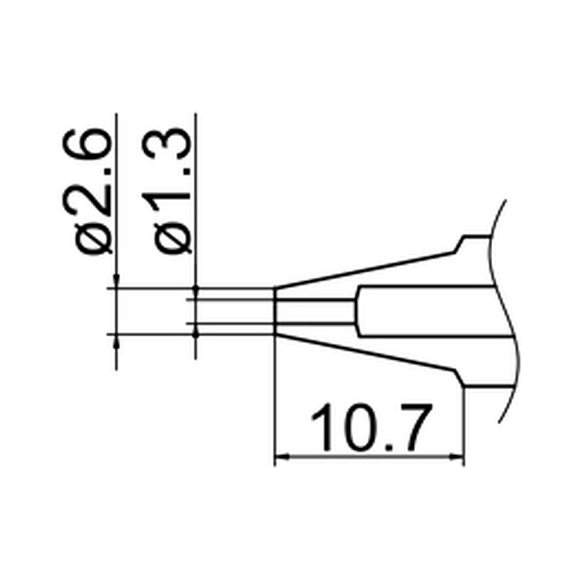 Hakko N3-13. Soldering tip Nozzle Size Φ1.3