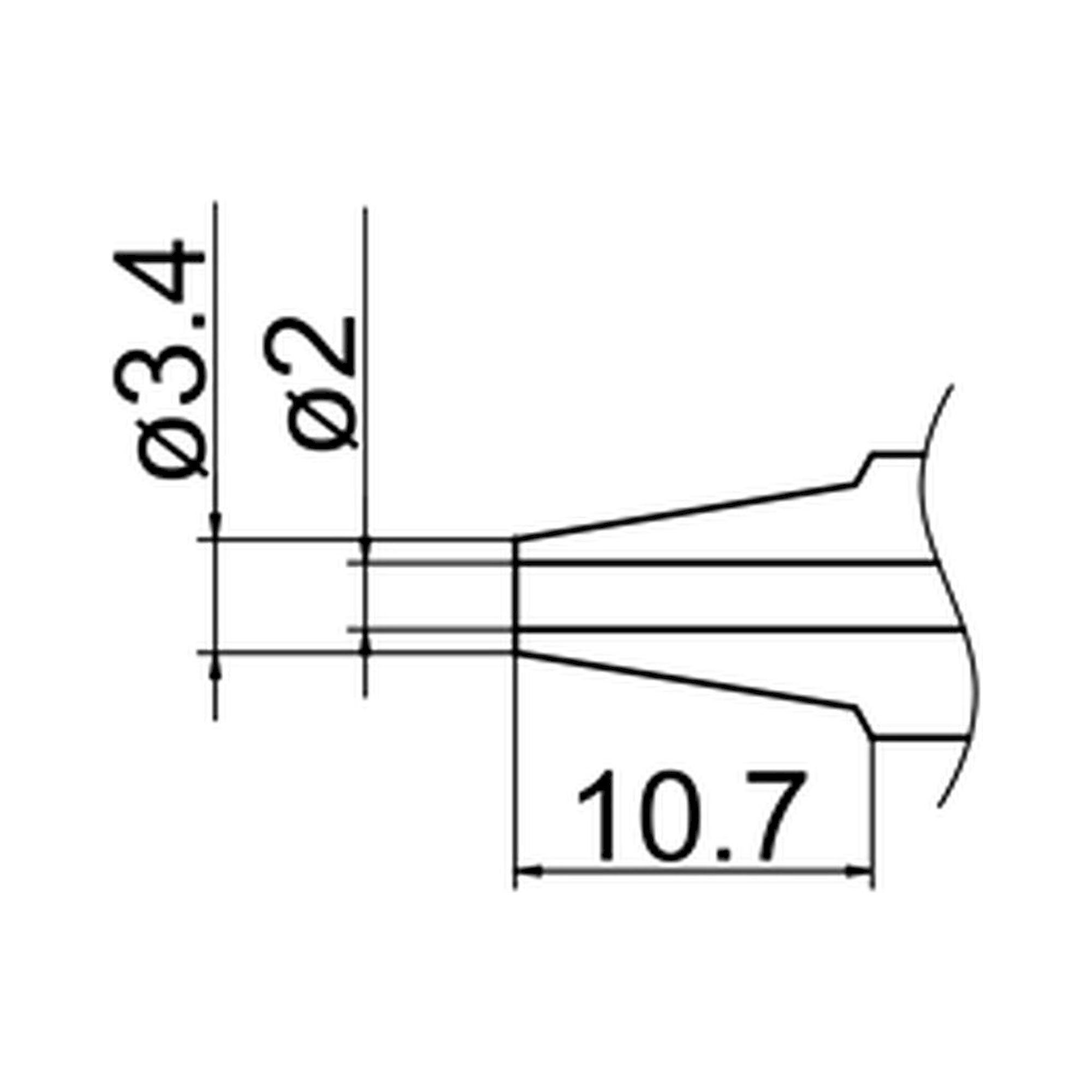 Hakko N3-20. Soldering tip Nozzle Size Φ2.0