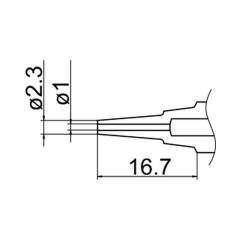 Hakko N3-L10. Soldering tip Nozzle Size Φ1.0(Long)