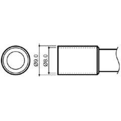 Hakko N4-04. Soldering tip Nozzle Size Φ8.0