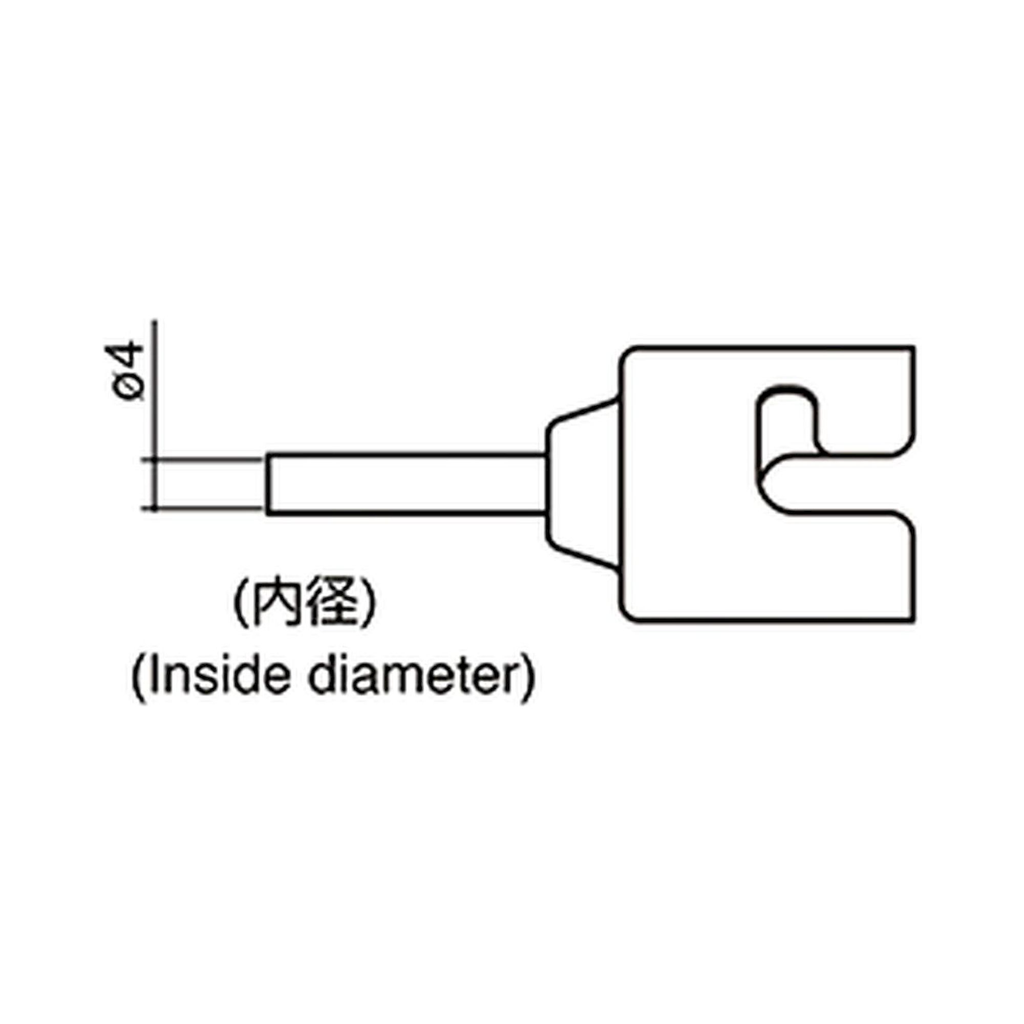 Hakko N51-02. Soldering tip Single Standard nozzle for FR-810/FR-810B