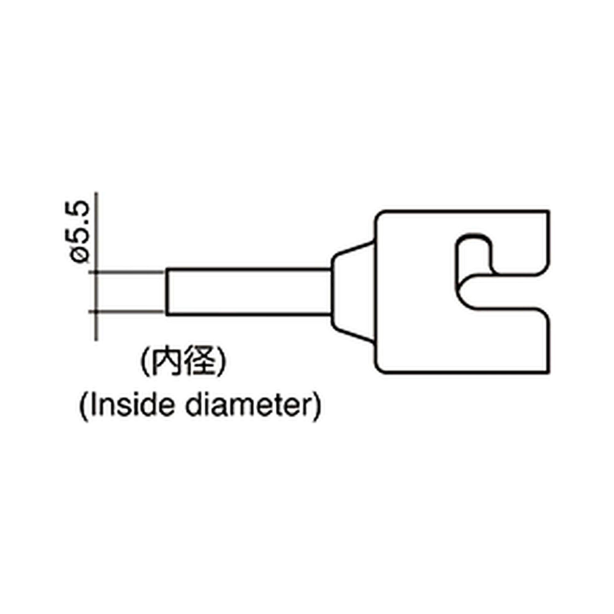 Hakko N51-03. Soldering tip Single