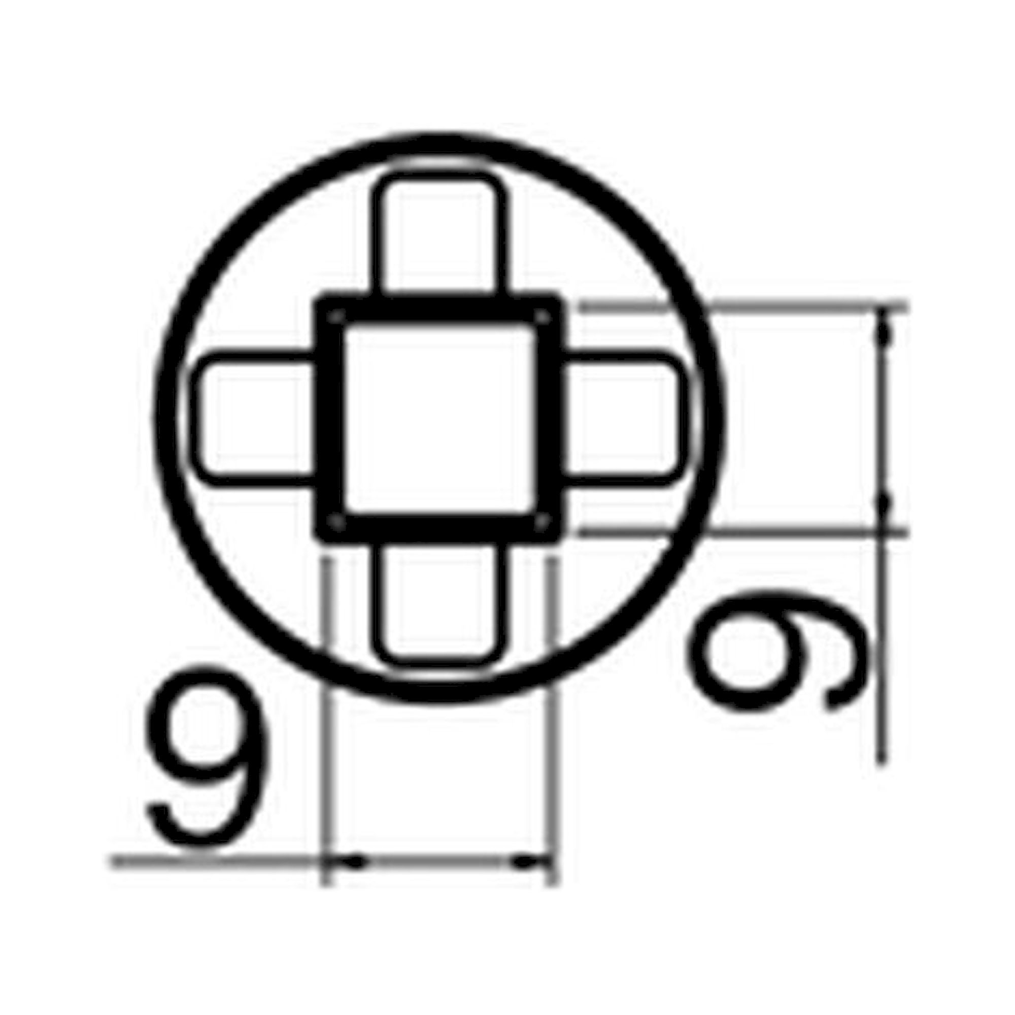 Hakko N51-12. Soldering tip BGA Size 8×8