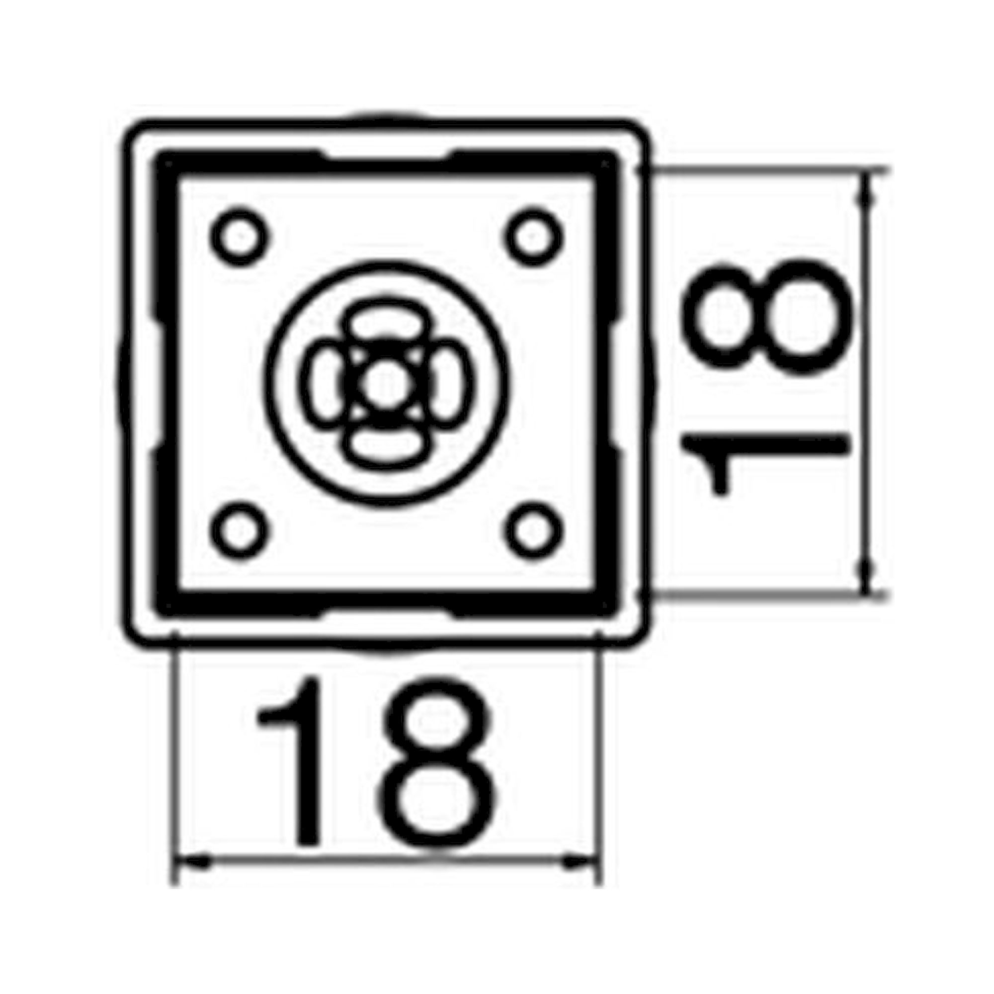Hakko N51-17. Soldering tip BGA Size 17×17
