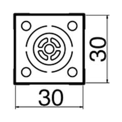 Hakko N51-23. Soldering tip BGA Size 29×29