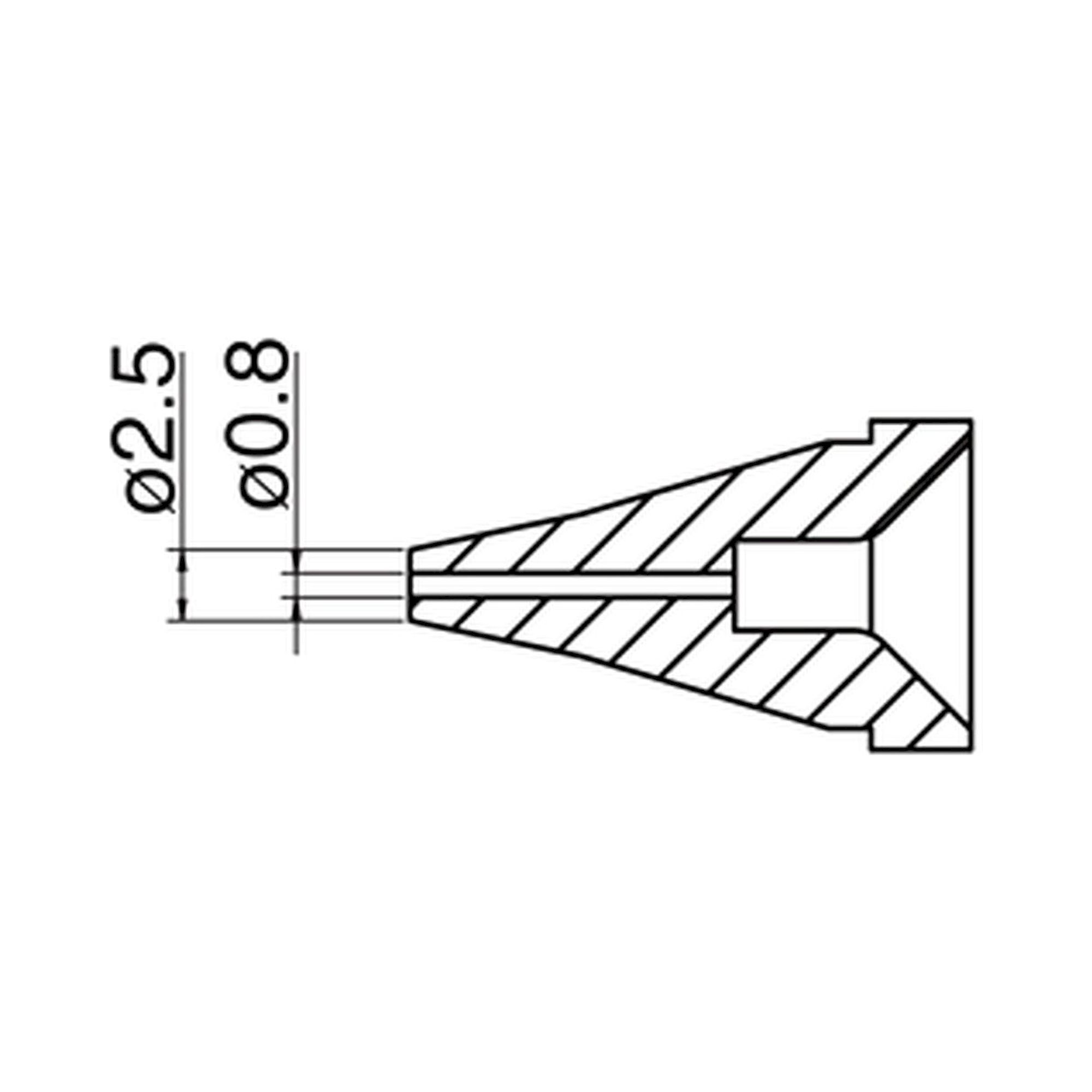 Hakko N60-01. Soldering tip Nozzle Size Φ0.8