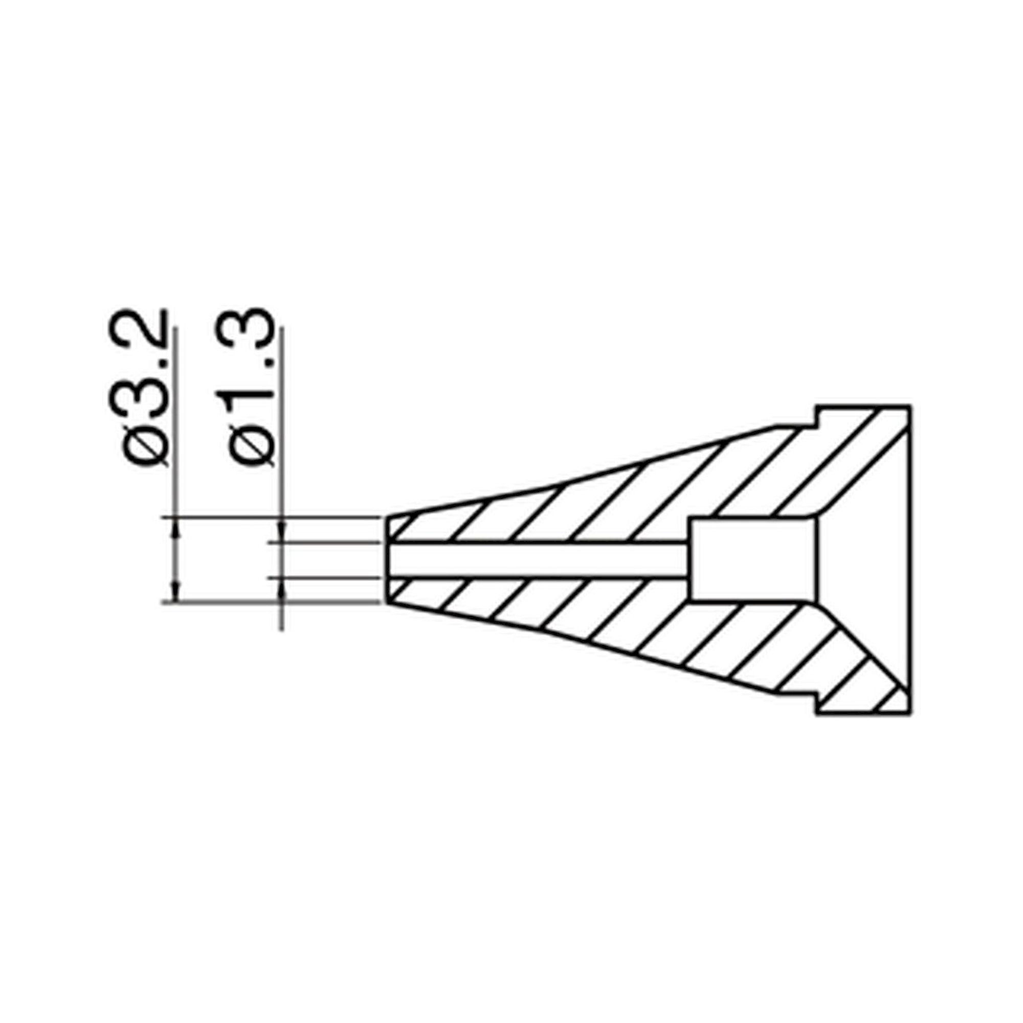 Hakko N60-03. Soldering tip Nozzle Size Φ1.3