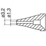 Hakko N60-03. Soldering tip Nozzle Size Φ1.3