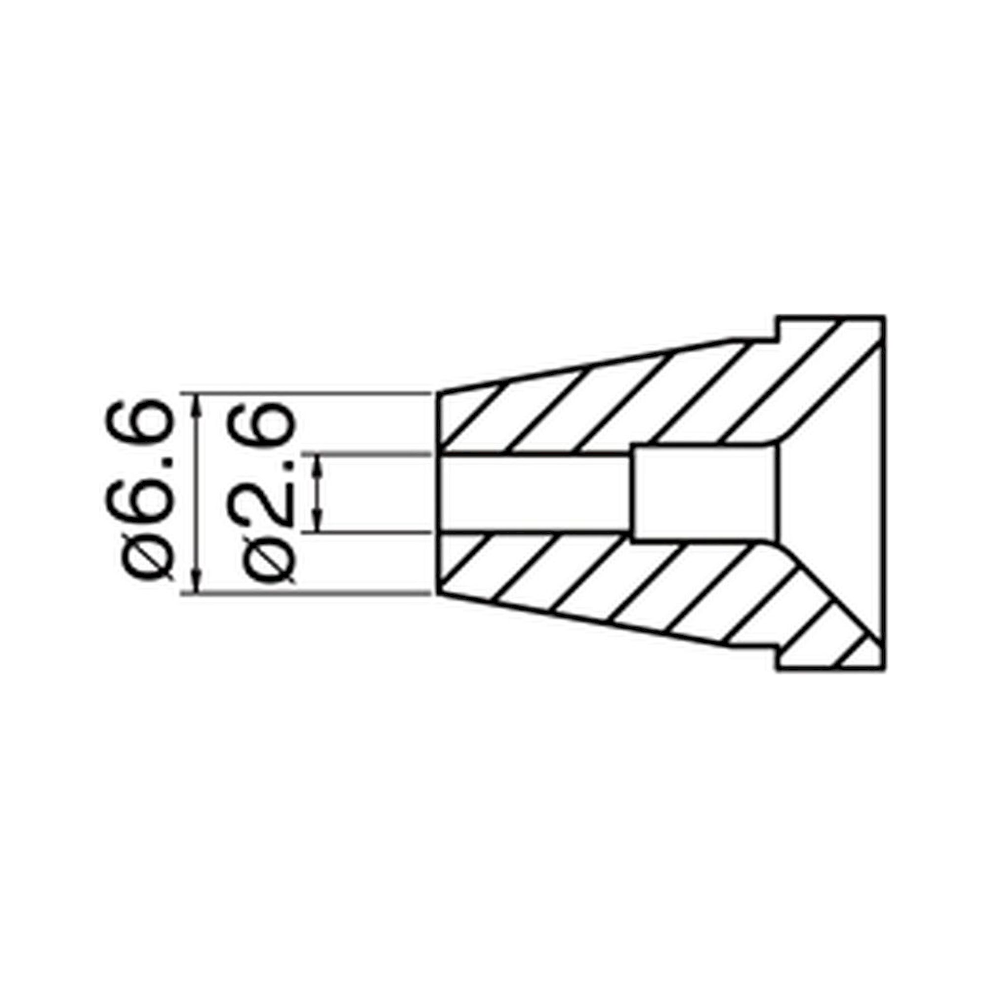 Hakko N60-06. Soldering tip Nozzle Size Φ2.6
