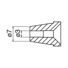 Hakko N60-07. Soldering tip Nozzle Size Φ3.0