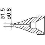 Hakko N61-02. Soldering tip Nozzle SS type Size Φ0.8