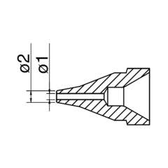 Hakko N61-05. Soldering tip Nozzle S type Size Φ1.0