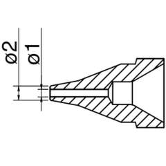 Hakko N61-05. Soldering tip Nozzle S type Size Φ1.0