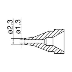 Hakko N61-06. Soldering tip Nozzle S type Size Φ1.3