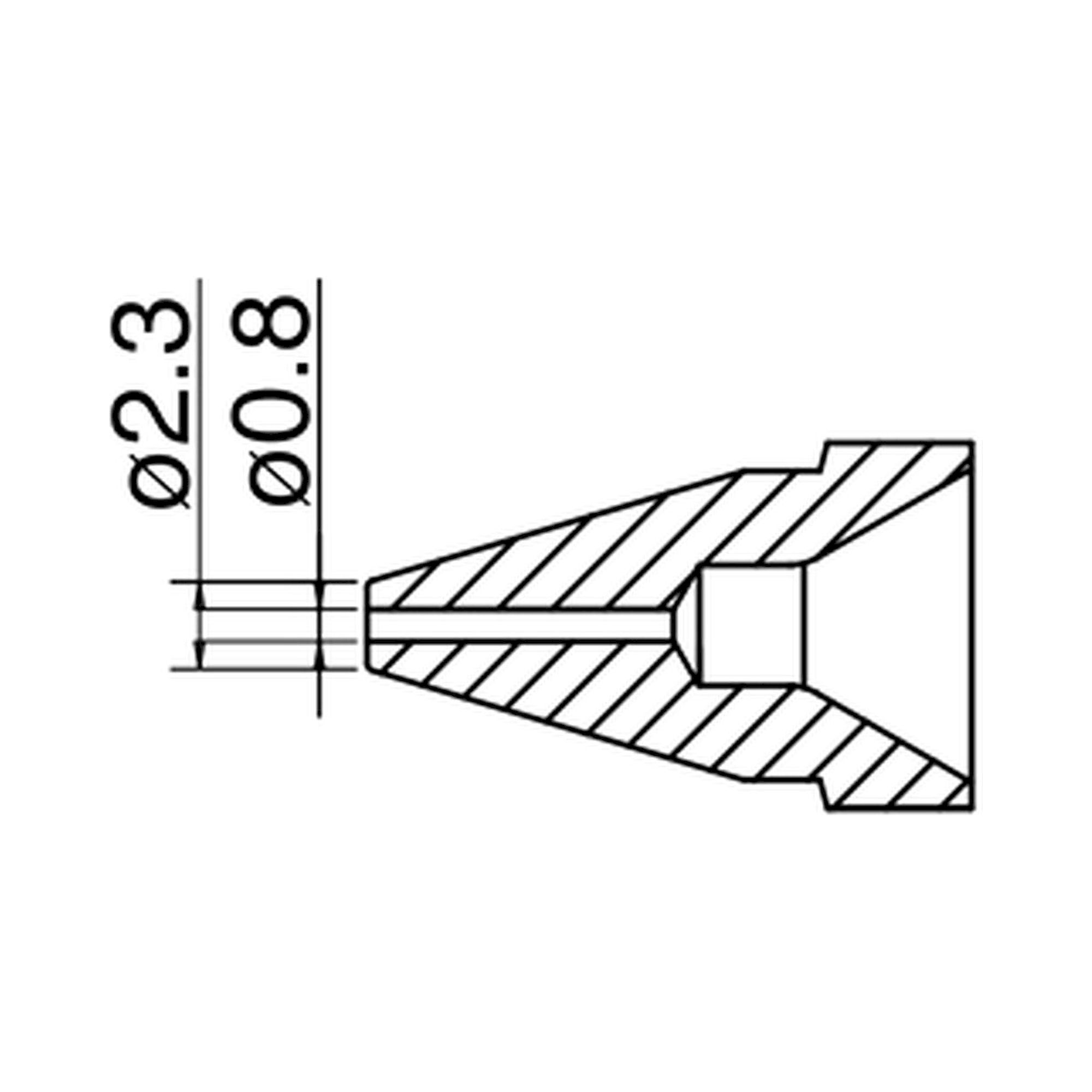 Hakko N61-07. Soldering tip Nozzle Standard type Size Φ0.8