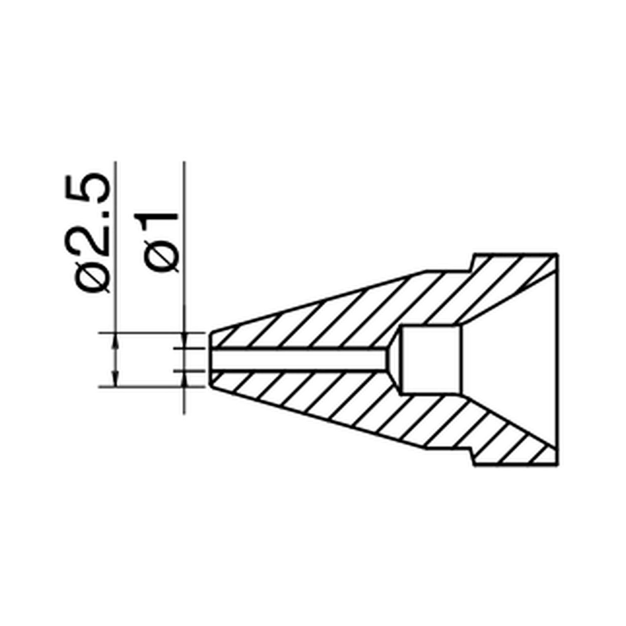 Hakko N61-08. Soldering tip Nozzle Standard type Size Φ1.0