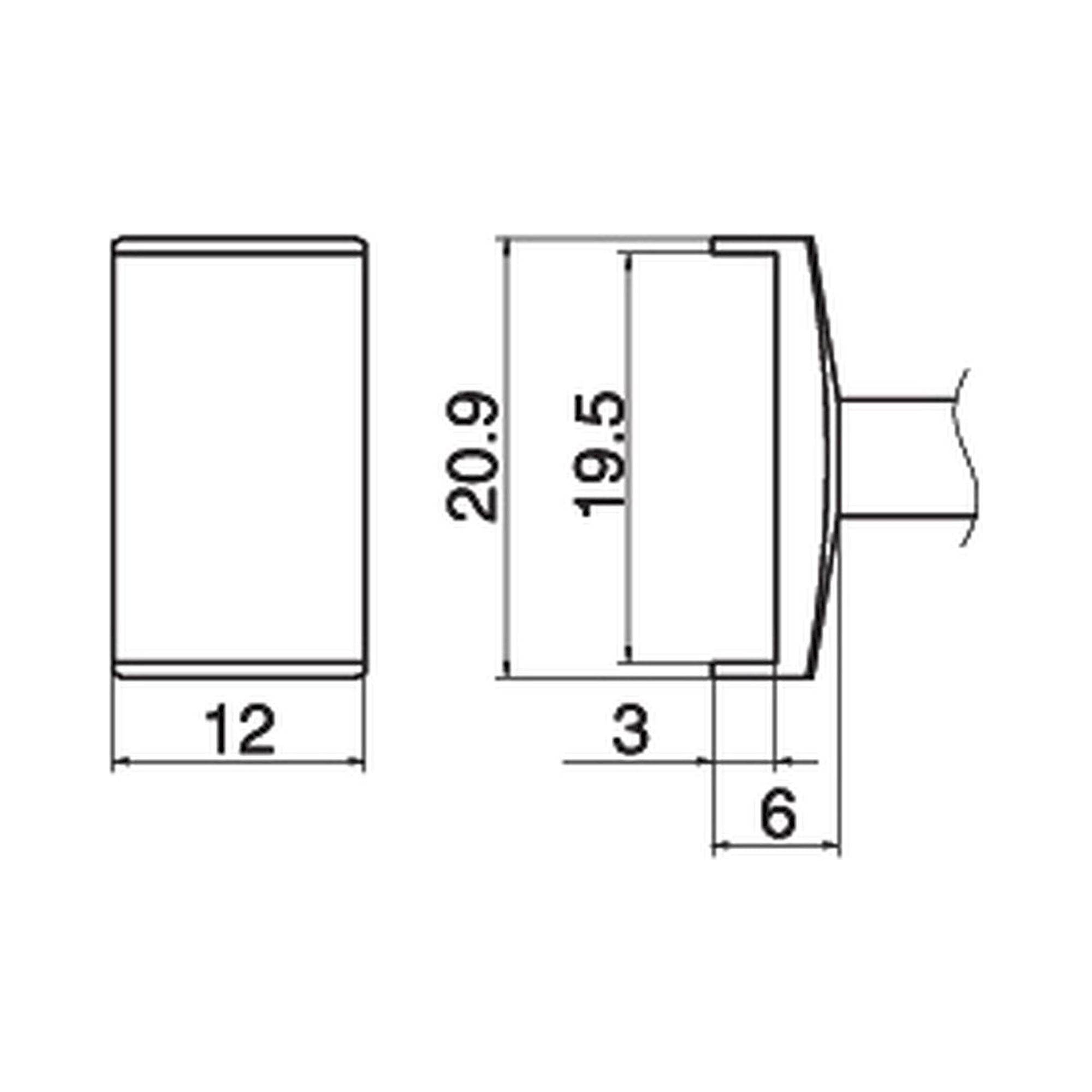 Hakko T15-1010. Soldering tip Tunnel Size 19.5 x 12