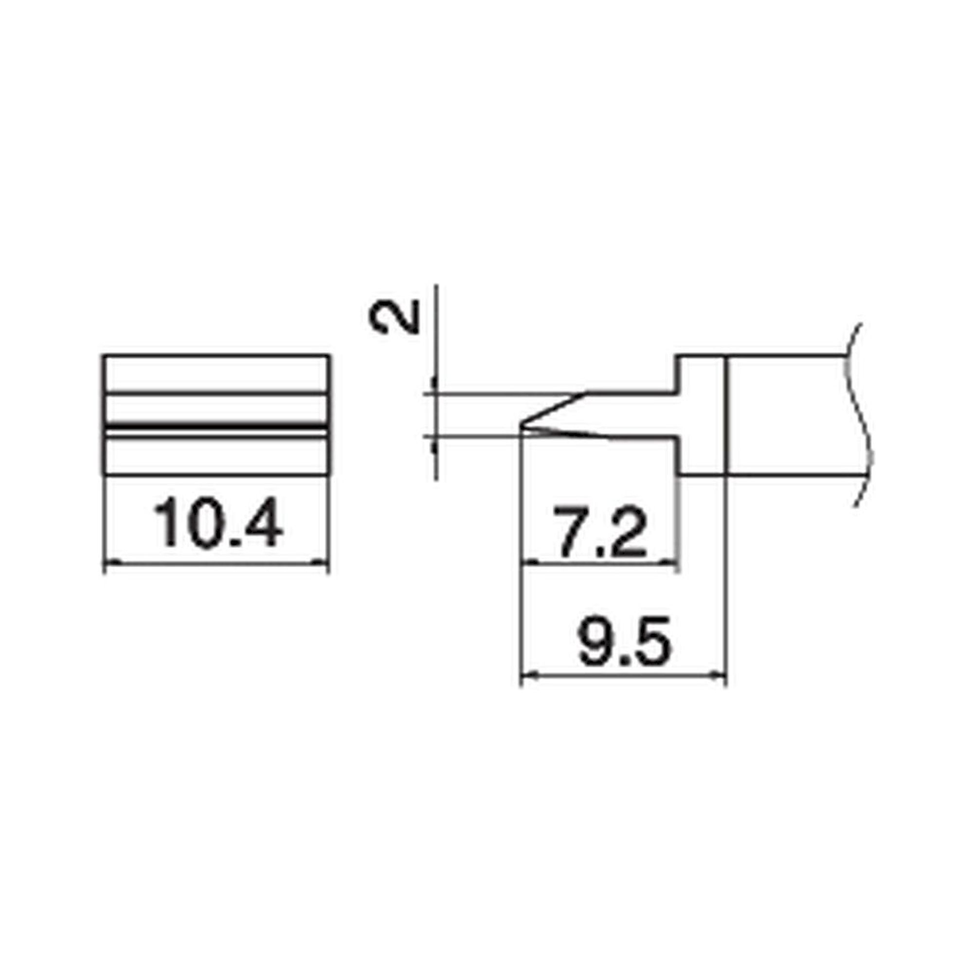 Hakko T15-1401. Soldering tip Spatula Size 10.4