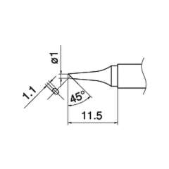 Hakko T15-BC1. Soldering tip Shape-1BC