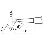 Hakko T15-BC15. Soldering tip Shape-1.5BC