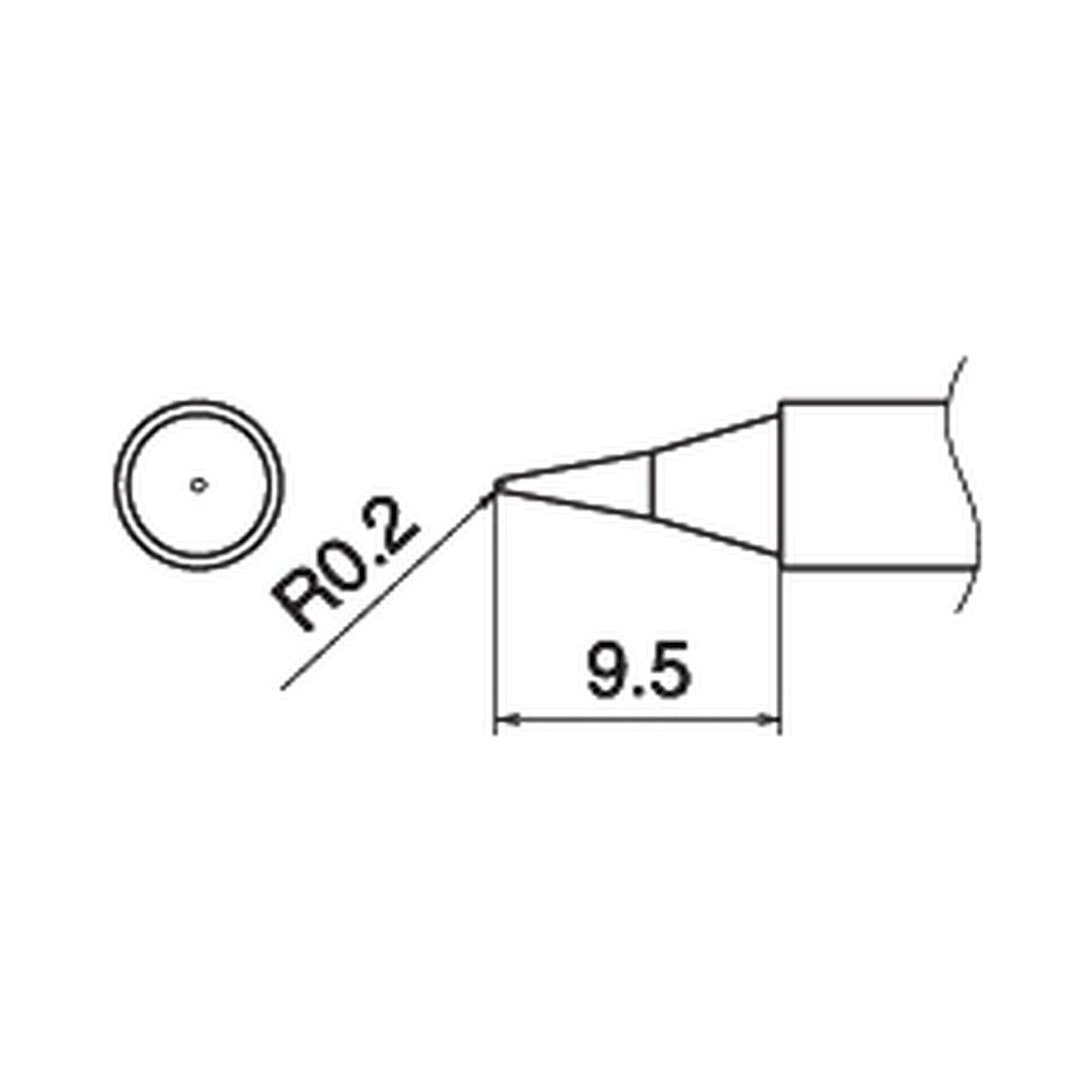 Hakko T15-I. Soldering tip Shape-I