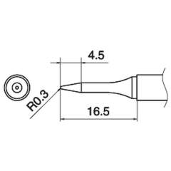 Hakko T15-SB03. Soldering tip Shape-0.3SB