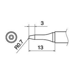 Hakko T15-SBS07. Soldering tip Shape-0.7SBS