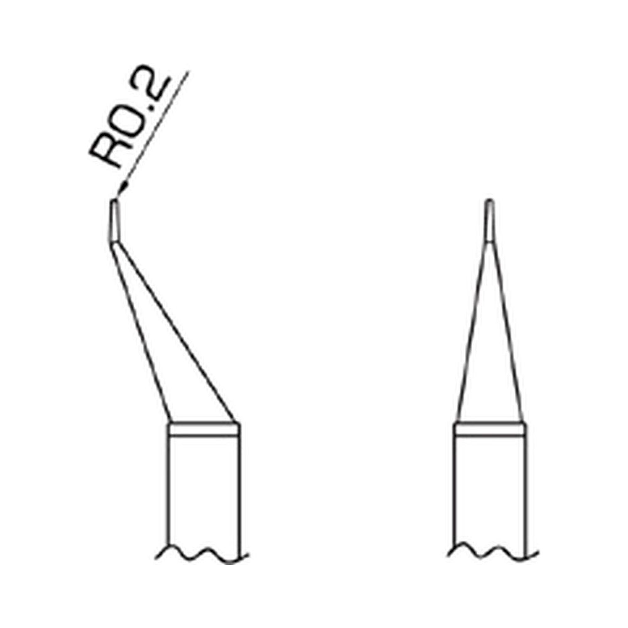 Hakko T16-1001. Soldering tip 0.5I SMD Type