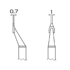 Hakko T16-1003. Soldering tip 1L SMD Type