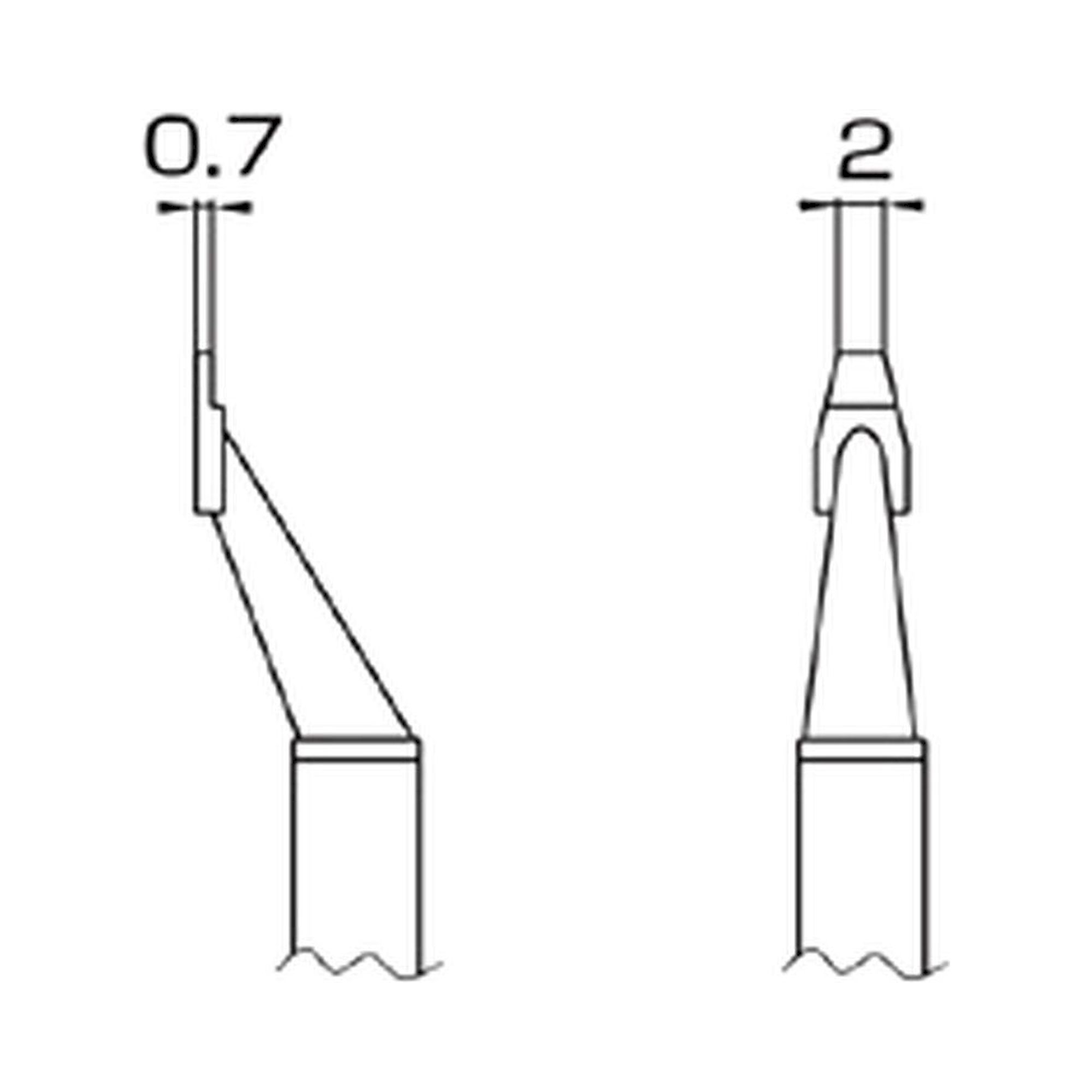 Hakko T16-1004. Soldering tip 2L SMD Type