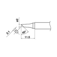 Hakko T17-BC2. Soldering tip Shape-2BC