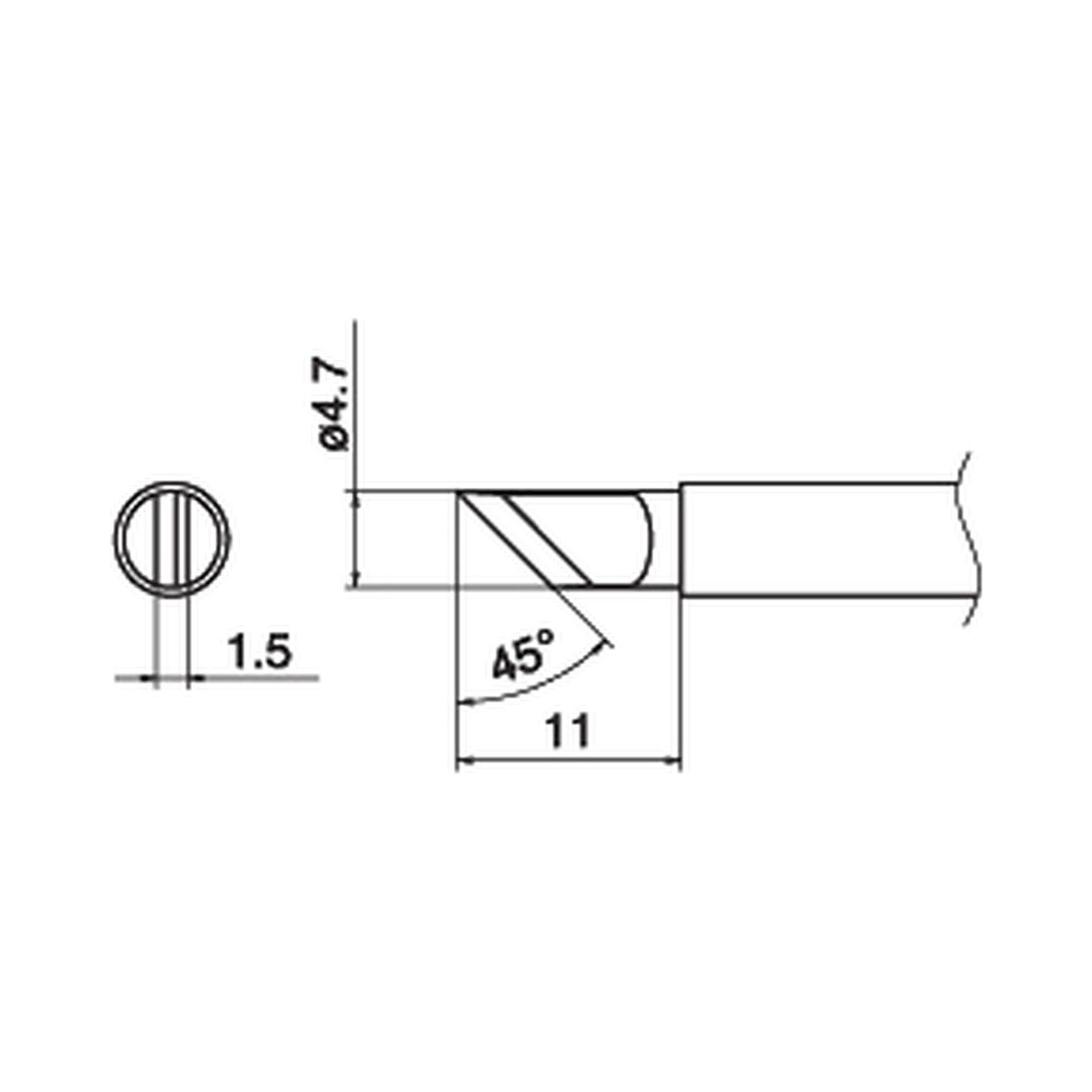 Hakko T17-KR. Soldering tip Shape-KR
