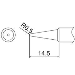 Hakko T18-B. Soldering tip Shape-B