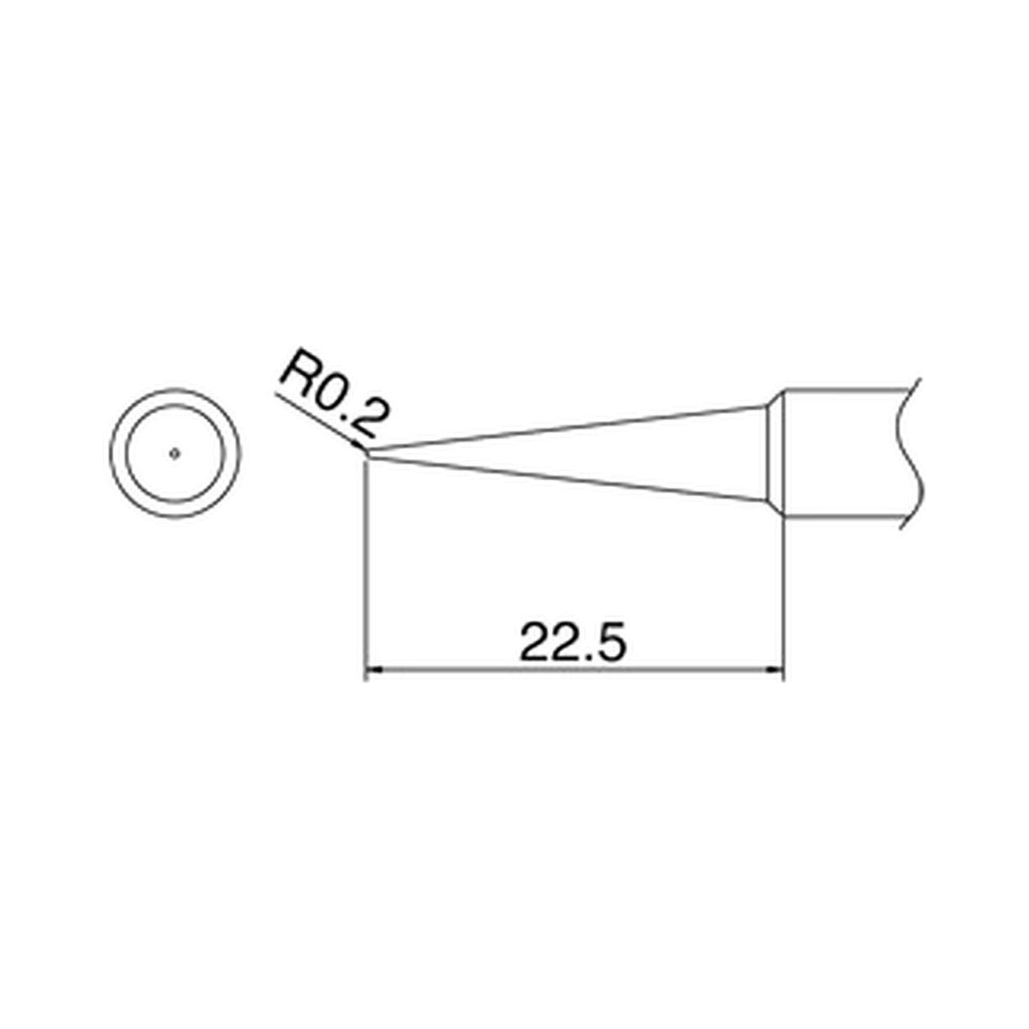 Hakko T18-BL. Soldering tip Shape-BL