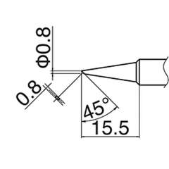 Hakko T18-C08. Soldering tip Shape-0.8C