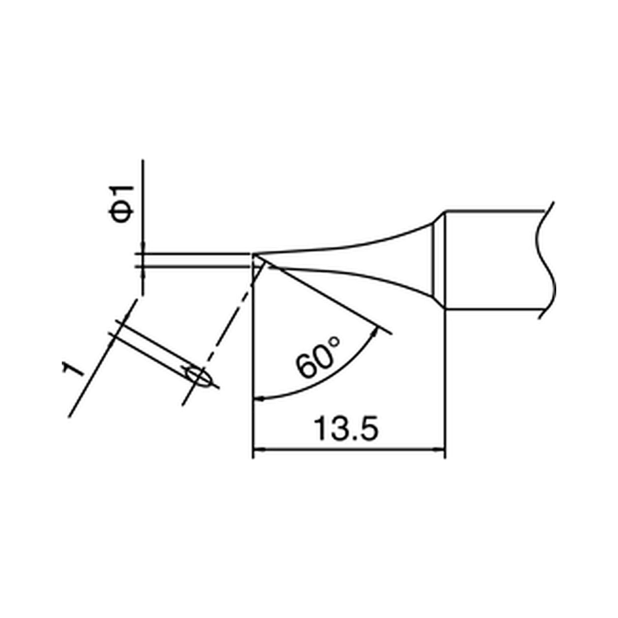 Hakko T18-C1. Soldering tip Shape-1C