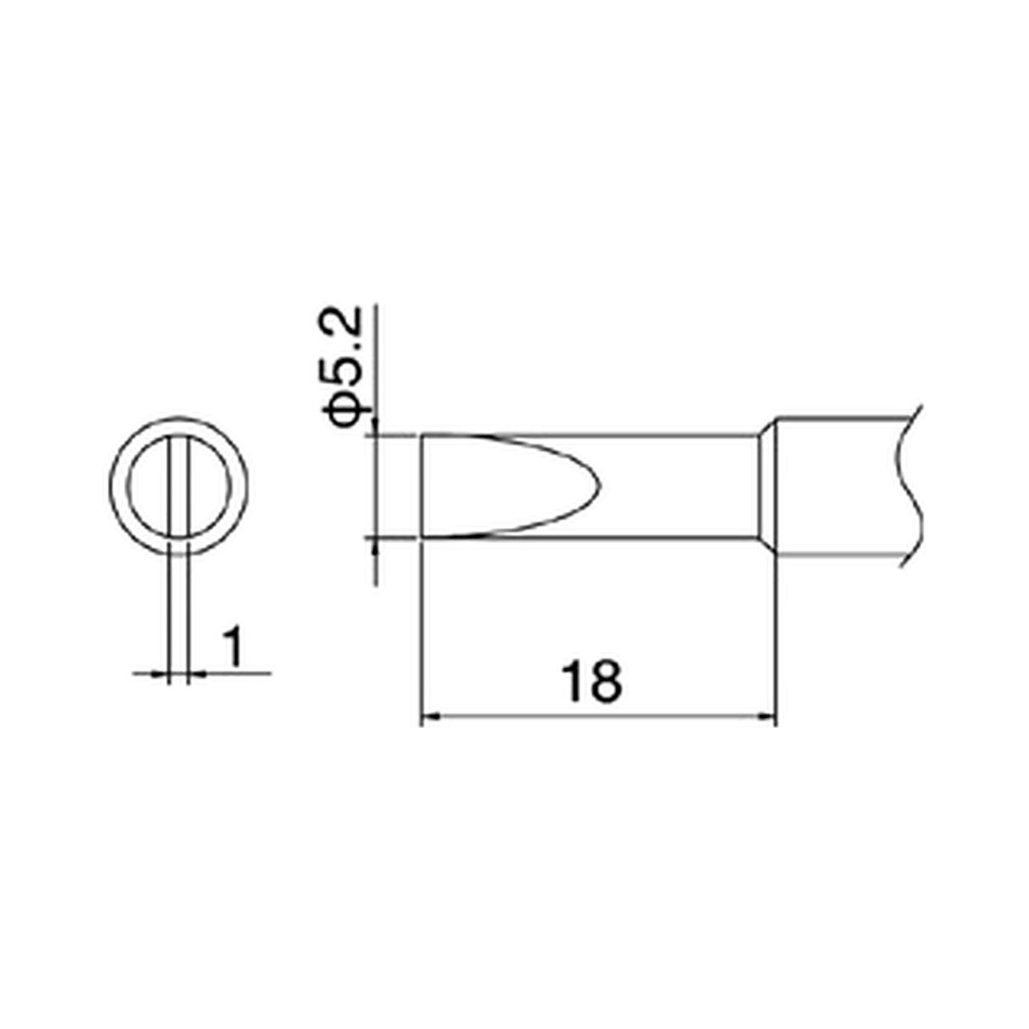 Hakko T18-S3. Soldering tip Shape-S3