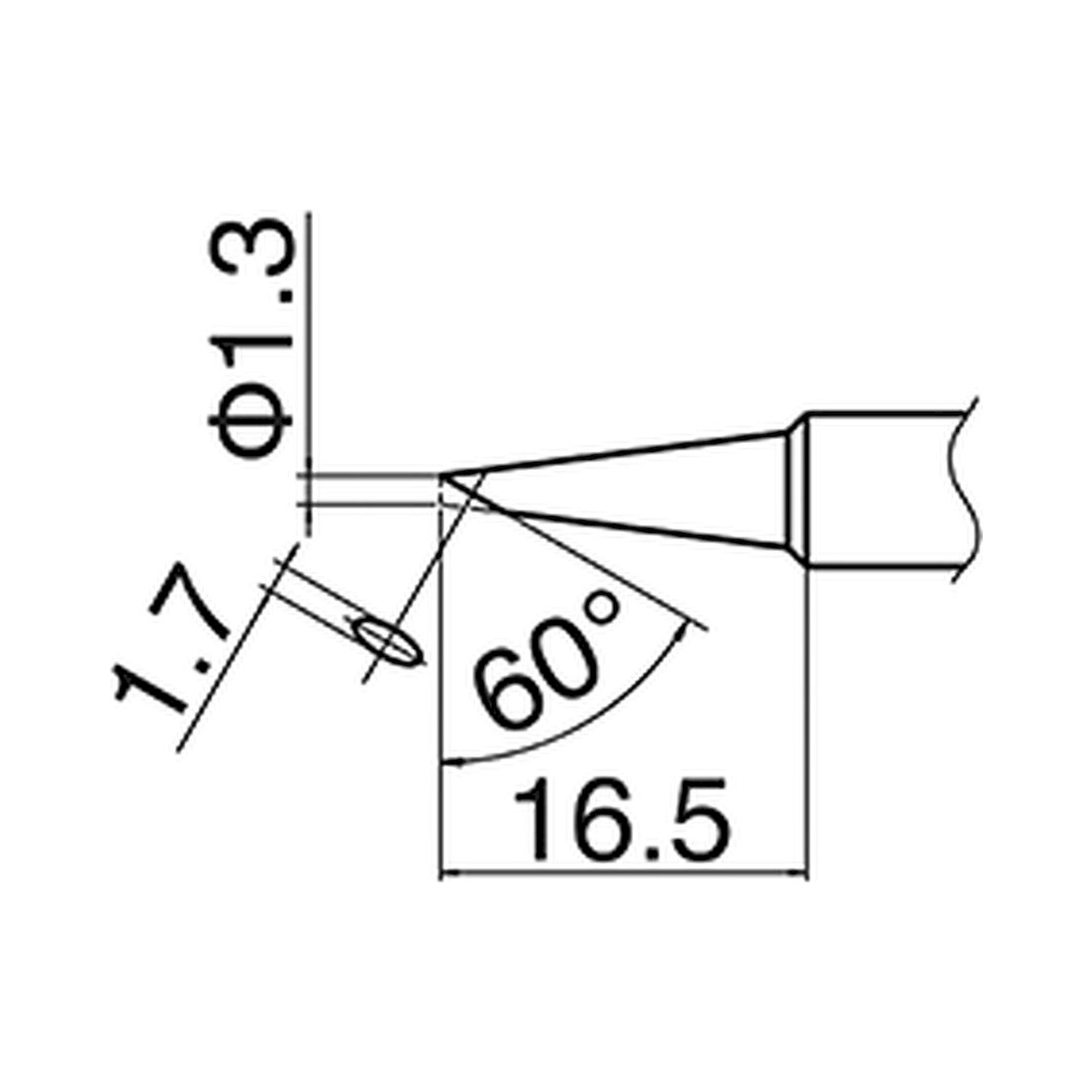 Hakko T18-S6. Soldering tip Shape-S6