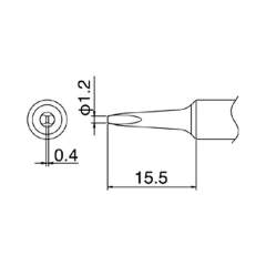 Hakko T18-S9. Soldering tip Shape-S9